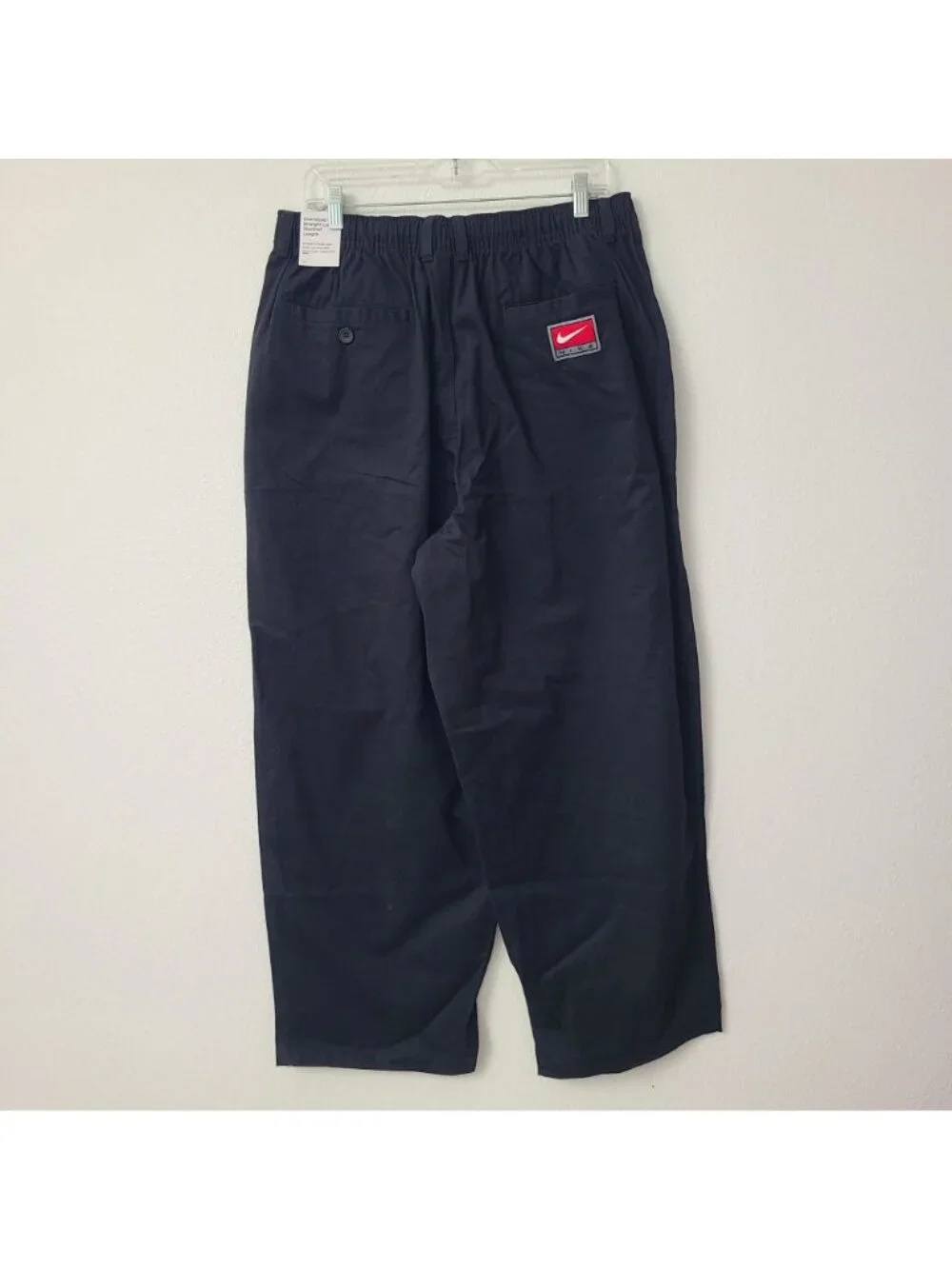 Nike Life Wide Leg Oversized Pants II0519-010 Size L Black
